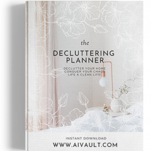cleaning planner decluttering planner