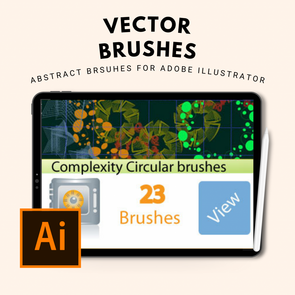 Abstract vector brushes Vector brushes for illustrator