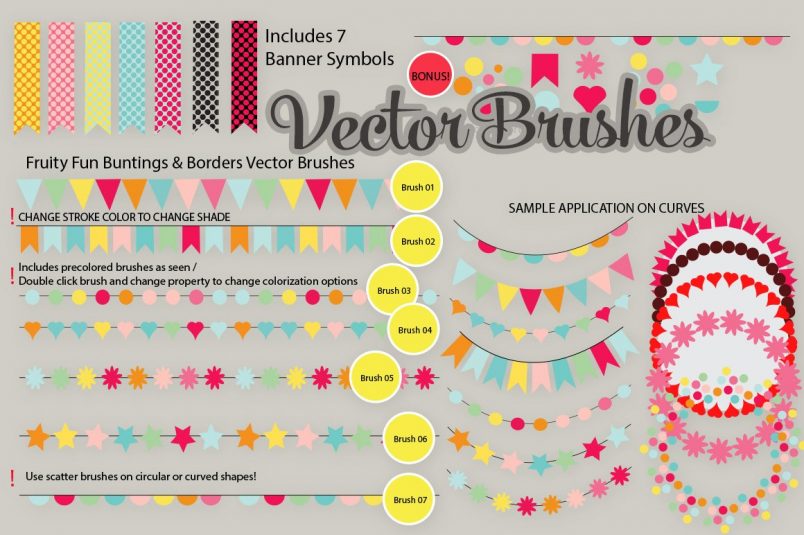 banner vector brushes