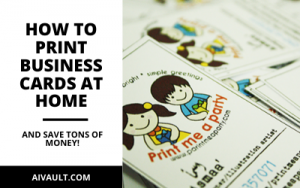 How to print business cards at home