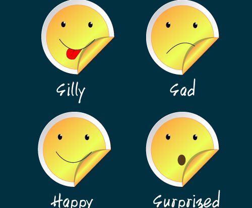 smiley face PNG vector graphic image