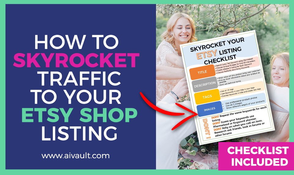 How to start an etsy shop series:  How to craft a perfect Etsy listing to skyrocket your traffic