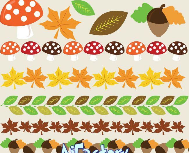 Fall Halloween Clipart images graphic illustrations for commercial use