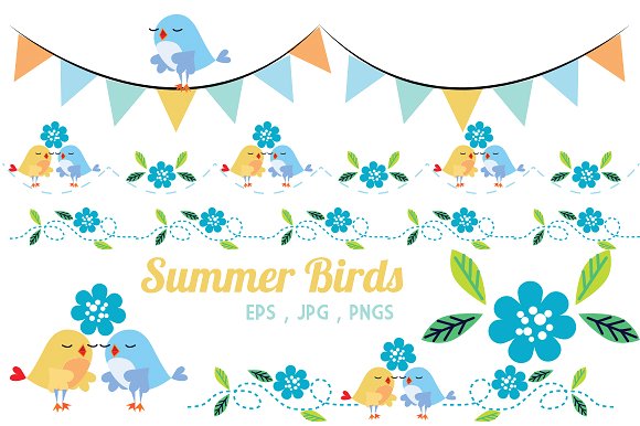 song birds1 Summer birds singing graphics