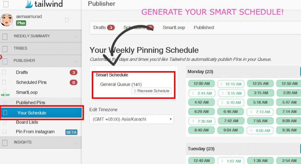 tailwing posting schedule Best Pinterest Scheduler to increase Traffic to Blog or Website