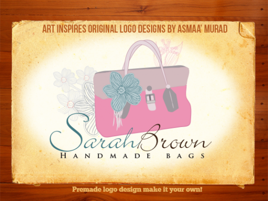 premade logo design handmade small business for sale
