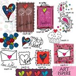 lovecollection20164b 18 Valentines Day Clip Art and illustrations - Art for Licensing for Commercial Use