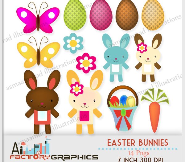 Easter bunny clipart