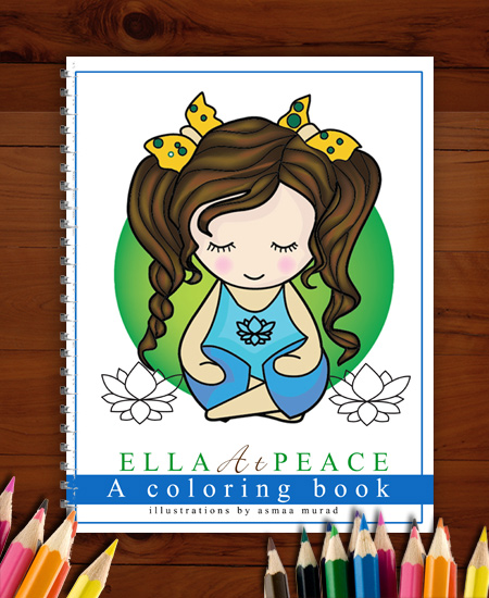 ella atpeace prev Ella Girls Coloring Pages for kids to print