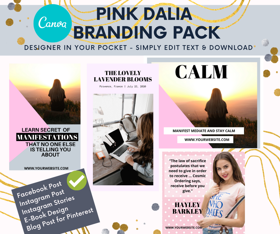 Blue and Orange 7 Steps Prevention Coronavirus Facebook Post Pink Dalia Branding Pack