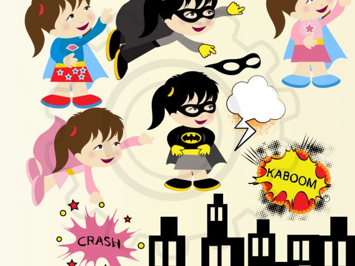 superhero ii girl illustration Archive