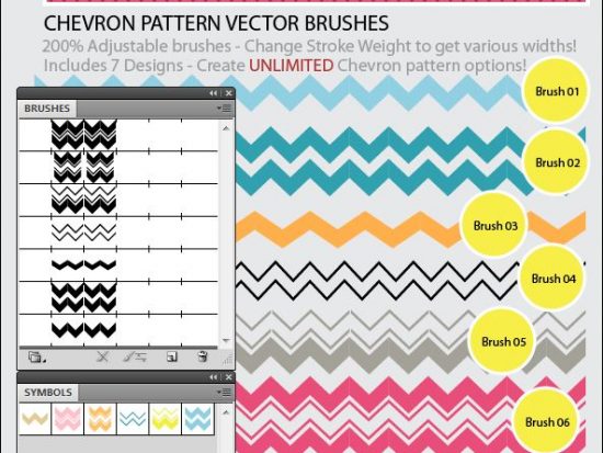 pattern vector brushes for illustraotr