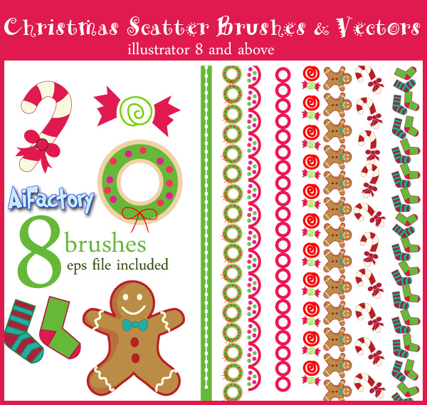 scatter vectpr brushes