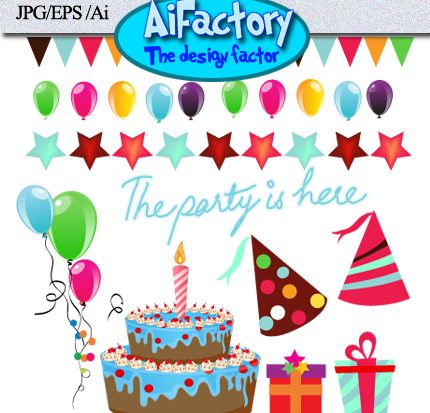 birthday party clipart