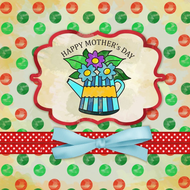 mothersday2 Mothers day Digital Stamp kid in pot for scrapbooking
