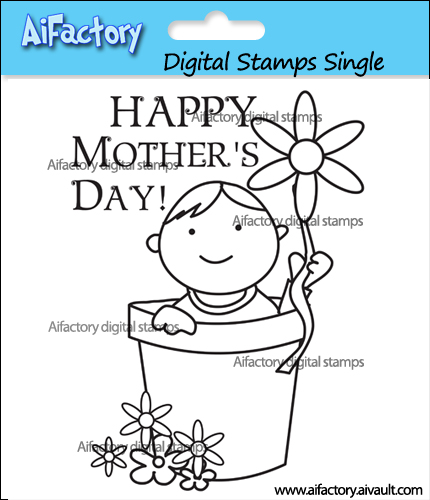 mothers day clipart digital stamps for scrapbooking