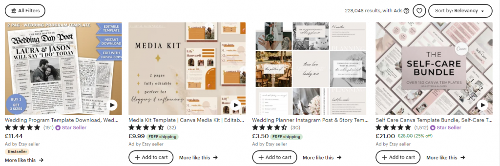 Canva templates digital product Best Digital Products to Sell on Etsy