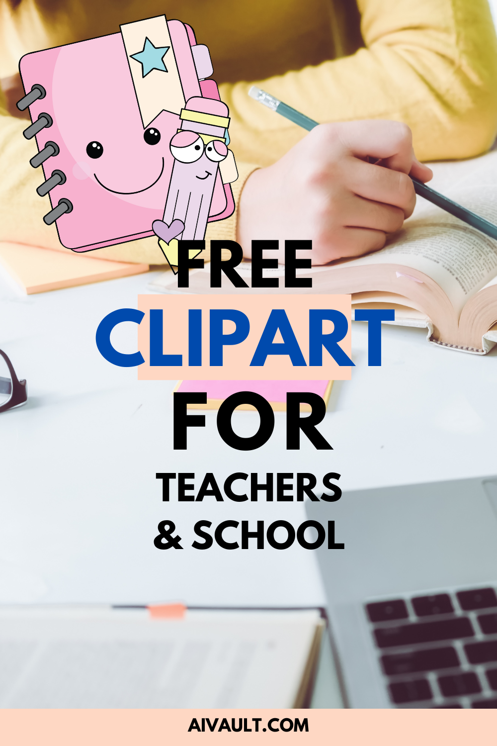 Free Cliprt for Teacher Black and White outline