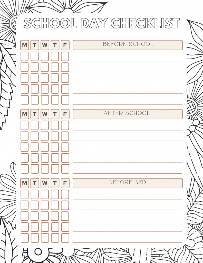 7 Canva Free Template Download Now (Editable) : Kids Chore Charts