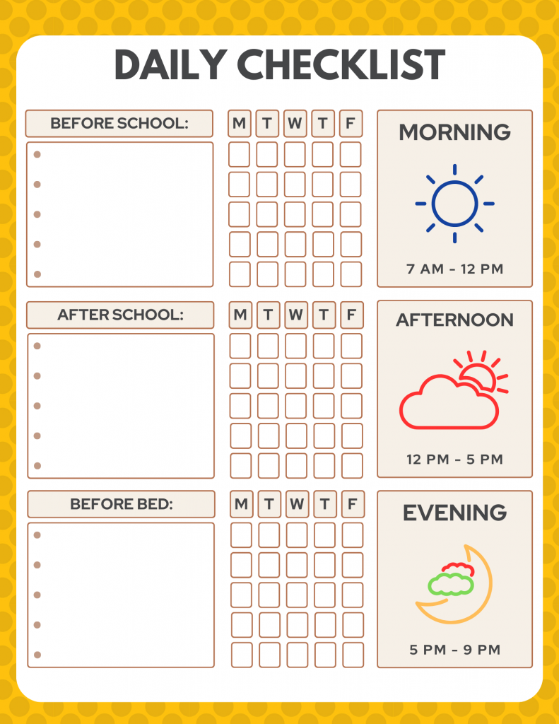 8 Canva Free Template Download Now (Editable) : Kids Chore Charts