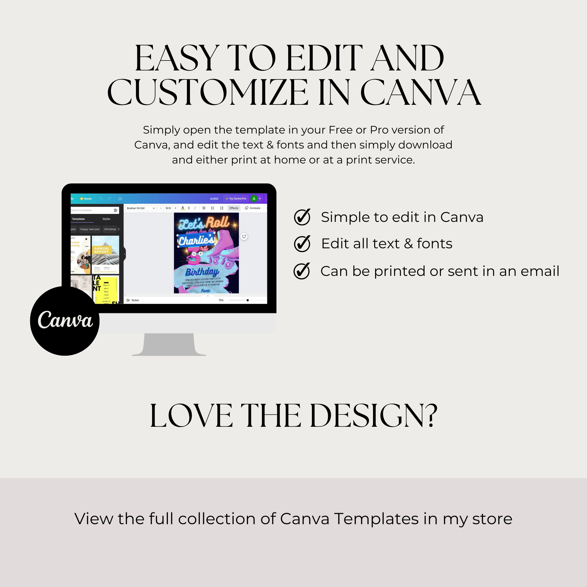Etsy Mockups 2 Canva Free Template Download Now (Editable) : Kids Chore Charts
