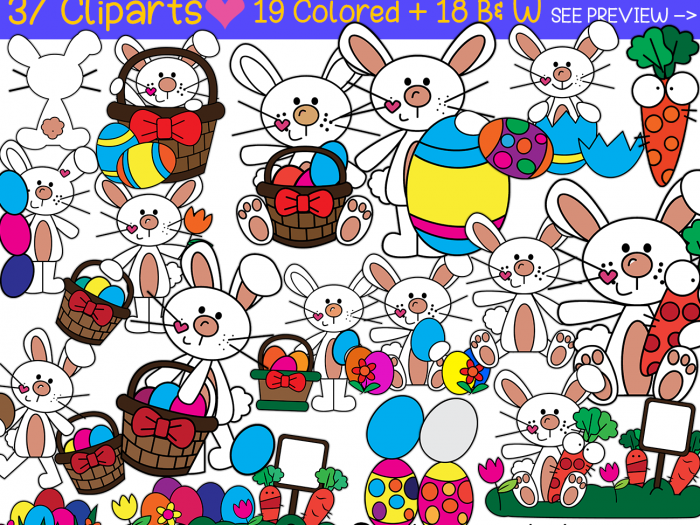 cute bunny easter clipart png jpg black and white rabbit in the garden clip art instant download