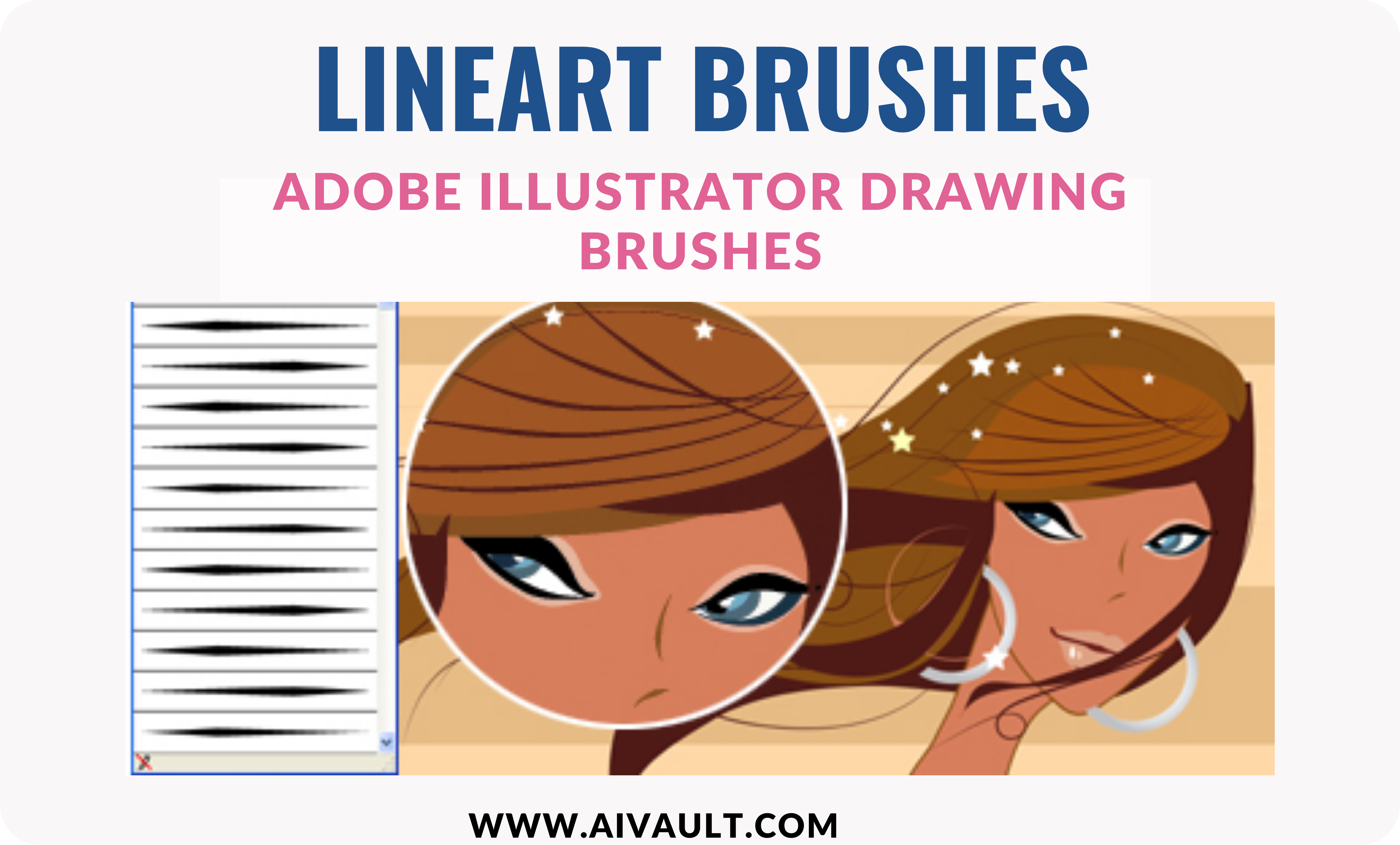 vector brushes drawing brushes Line Art Brushes