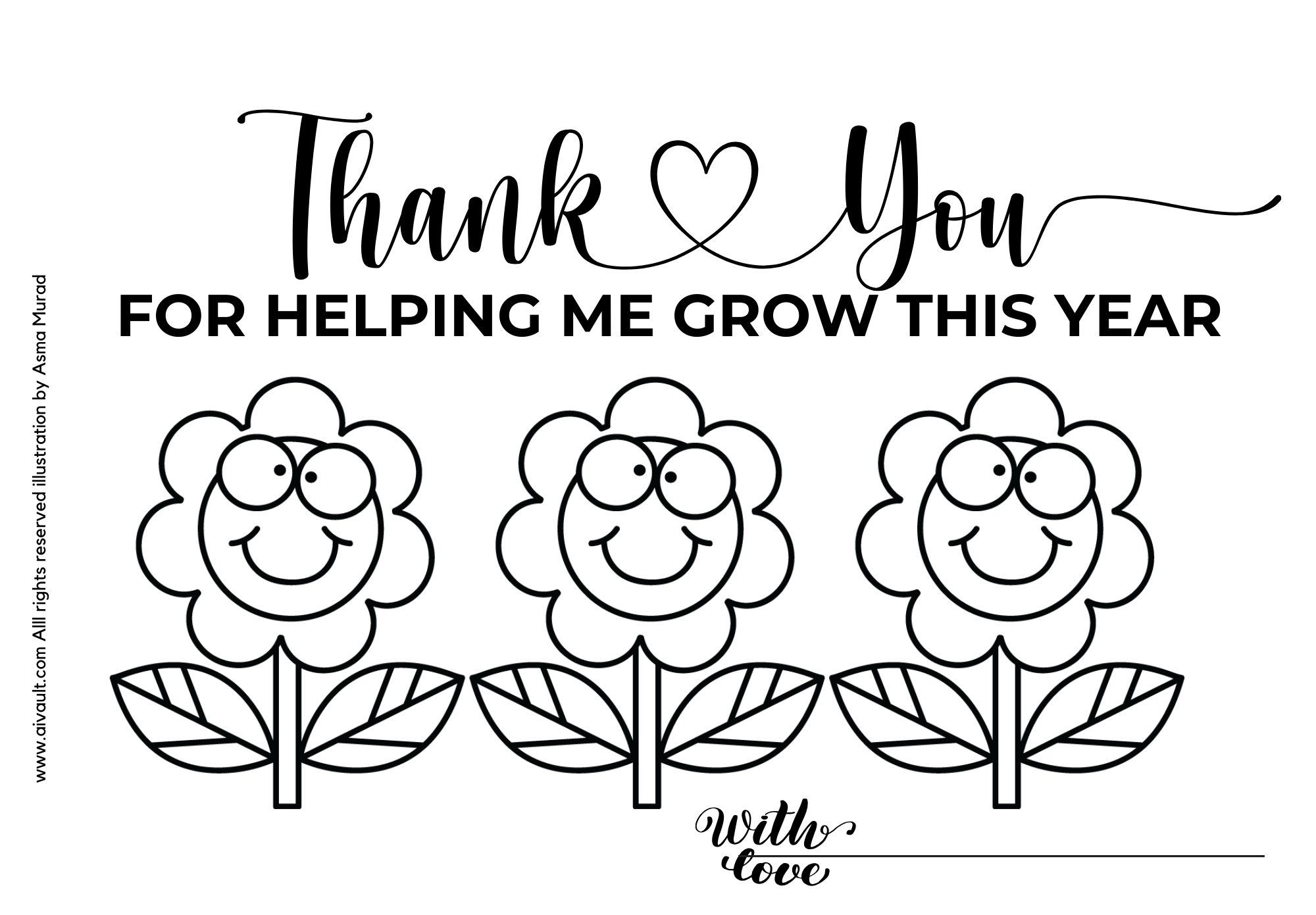 Teacher appreciation coloring page thank you for helping me grow , kindergarten teachers printable