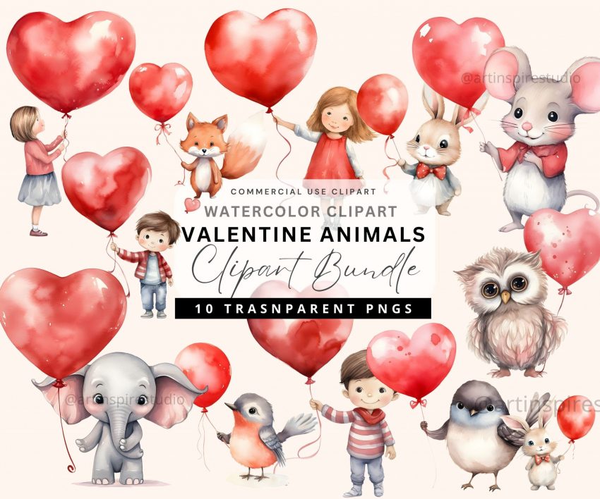 1801202465a963700e16e scaled Cute Valentine Animals Cliparts