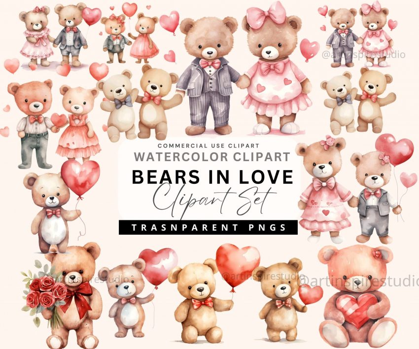 1801202465a9638c0ccce scaled Pink Valentine Bear Clipart