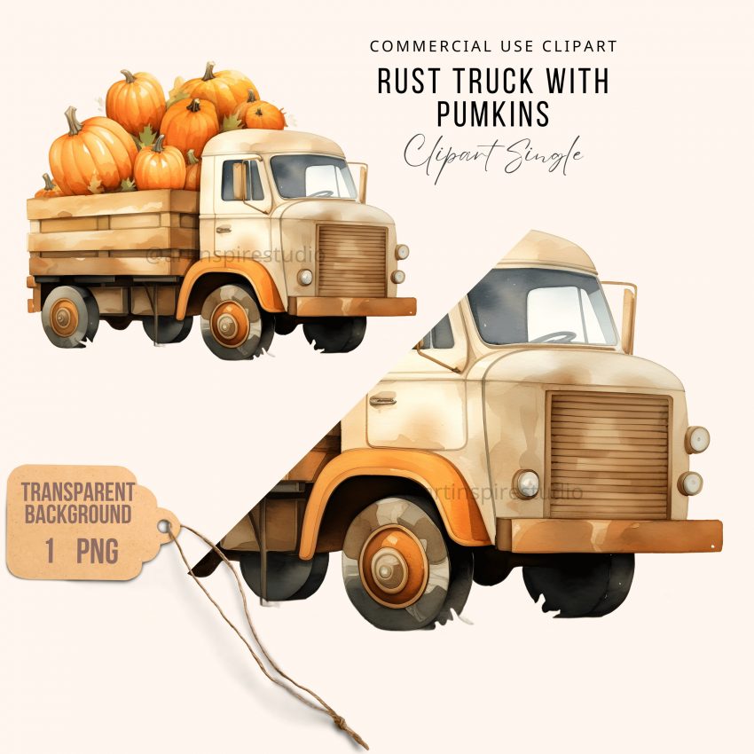 1801202465a96524275b2 Pumpkin Truck Clipart